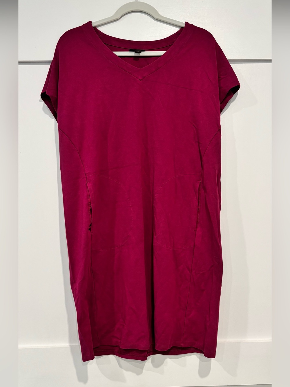 J. Jill Magenta V-Neck Shift Dress